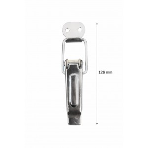 Incuietoare clema cu placa 126 mm zincata 