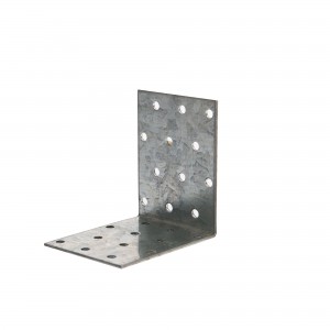 Coltar metalic perforat pentru lemn 100x100x80
